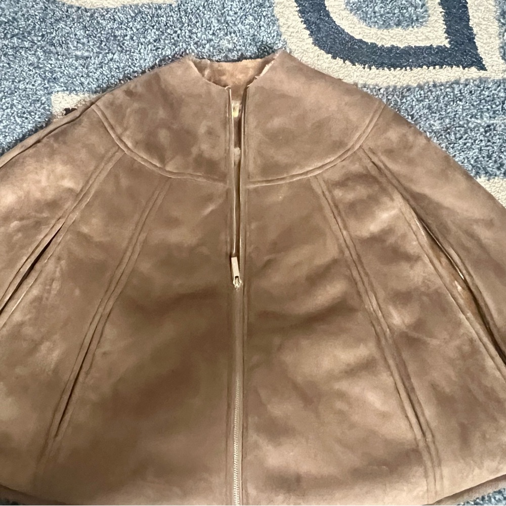 EUC Calvin Klein Tan Women's Cape Jacket